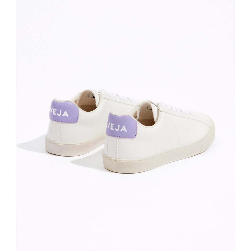 White/Purple Women's Veja ESPLAR CHROMEFREE Sneakers | AU 618LIS